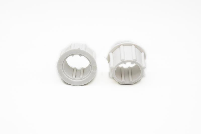 Par de adaptadores blancos de sistema SL20/30 para caño de 50/55 mm (el par)